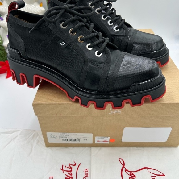 Men’s Christian Louboutin PANIMAC Dune, Derby shoes size 44 made in Italy - Picture 2 of 12